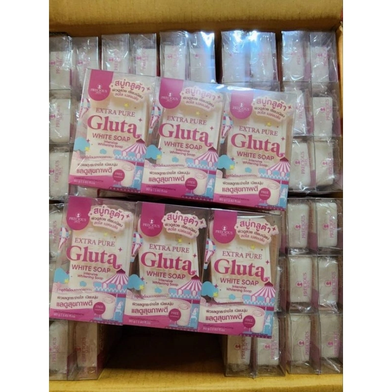 xà phòng glutathione Xà phòng tắm trắng với Glutathione Extra Pure Gluta White Thái Lan