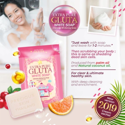 Xà phòng tắm trắng với Glutathione Extra Pure Gluta White Thái Lan ảnh 10