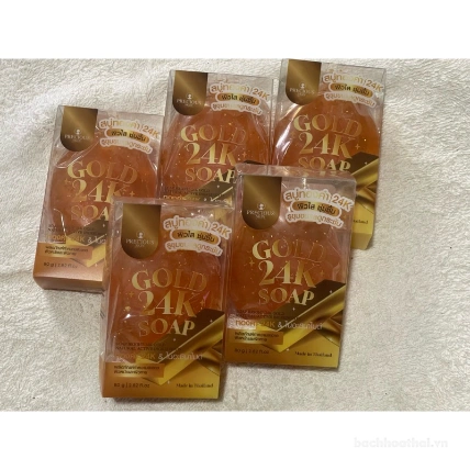 Xà phòng trắng da vàng Precious Skin Gold 24K Soap Thái Lan ảnh 9