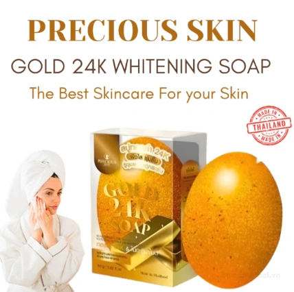 Xà phòng trắng da vàng Precious Skin Gold 24K Soap Thái Lan ảnh 10