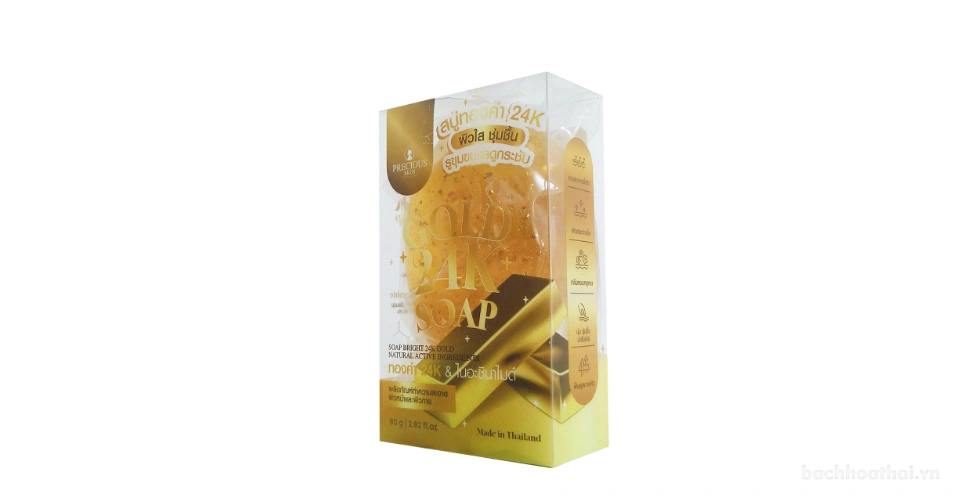 Xà phòng trắng da vàng Precious Skin Gold 24K Soap Thái Lan