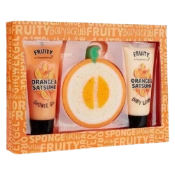 Ảnh sản phẩm Set quà tặng gồm sữa tắm + sữa dưỡng thể + bông tắm tạo bọt Fruity Orange & Satsuma Thái Lan 1