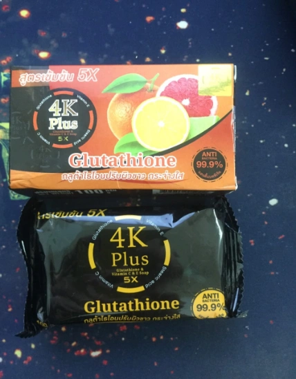 Xà phòng 4K Plus Glutathione & Vitamin E&C Soap Thái Lan ảnh 3