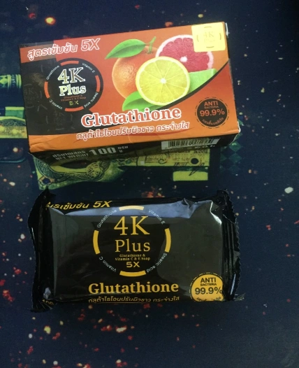 Xà phòng 4K Plus Glutathione & Vitamin E&C Soap Thái Lan ảnh 5