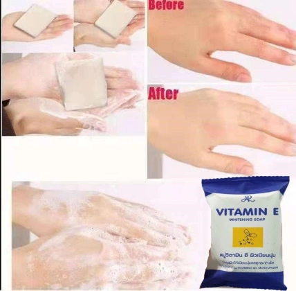 Xà phòng tắm dưỡng da AR Vitamin E Whitening Soap Thái Lan ảnh 8