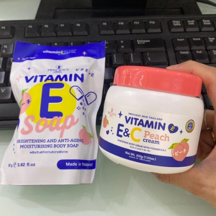Xà phòng tắm dưỡng da AR Vitamin E Whitening Soap Thái Lan ảnh 8