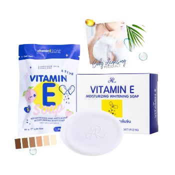 Ảnh sản phẩm Xà phòng tắm dưỡng da AR Vitamin E Whitening Soap Thái Lan 1