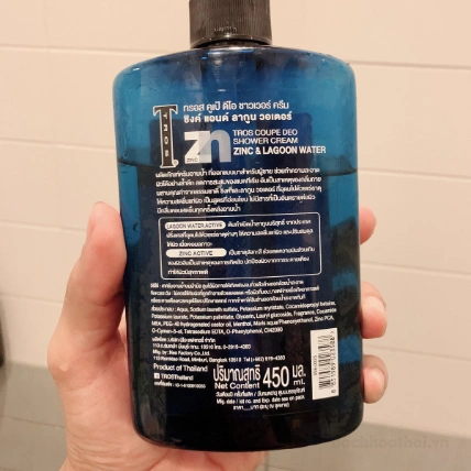 Gel tắm đậm đặc ngăn ngừa vi khuẩn hương nước hoa nam tính TROS Deo Shower Cream Thái 450ml  ảnh 8