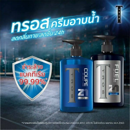Gel tắm đậm đặc ngăn ngừa vi khuẩn hương nước hoa nam tính TROS Deo Shower Cream Thái 450ml  ảnh 10