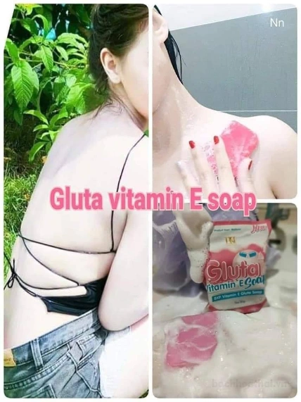 Xà phòng trắng da mặt và body BKP Gluta Vitamin E Soap Thái Lan ảnh 8