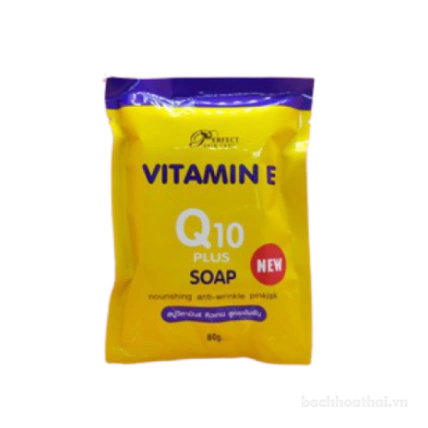 Xà phòng tắm trắng da Vitamin E Soap Plus Q10 ảnh 1