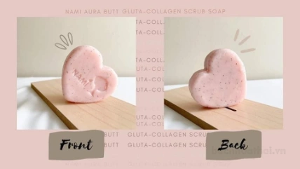 Xà phòng tắm tẩy tế bào chết toàn thân Ura Butt Gluta Collagen Scrub soap ảnh 8