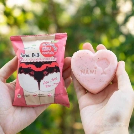Xà phòng tắm tẩy tế bào chết toàn thân Ura Butt Gluta Collagen Scrub soap ảnh 9