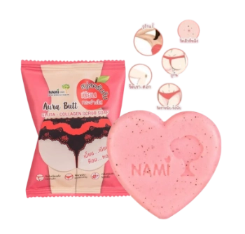 Ảnh sản phẩm Soap sẹo mụn, thâm rạn da NAMI Aura Butt Gluta Collagen Scrub soap Thái Lan 1
