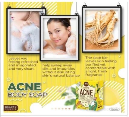Xà phòng trị mụn trắng da toàn thân Beauty 4 Secret Acne Body Soap ảnh 15