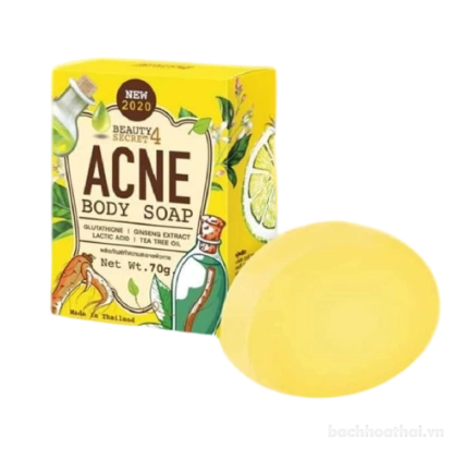 Xà phòng trị mụn trắng da toàn thân Beauty 4 Secret Acne Body Soap ảnh 1