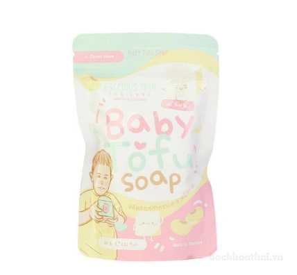 Xà phòng tắm diệt khuẩn trắng da Baby Tofu Soap (dùng cho cả mẹ và bé) ảnh 21