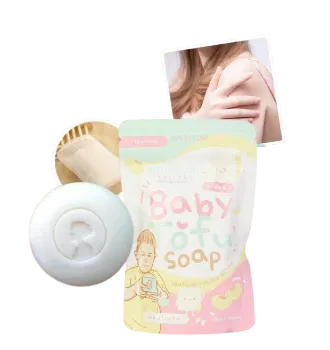 Ảnh sản phẩm Xà phòng hữu cơ trắng da Baby Tofu Soap  1