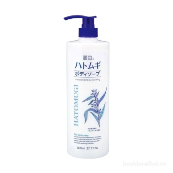 Ảnh sản phẩm Sữa tắm dưỡng ẩm trắng da Hatomugi moisturizing & washing 800ml 1
