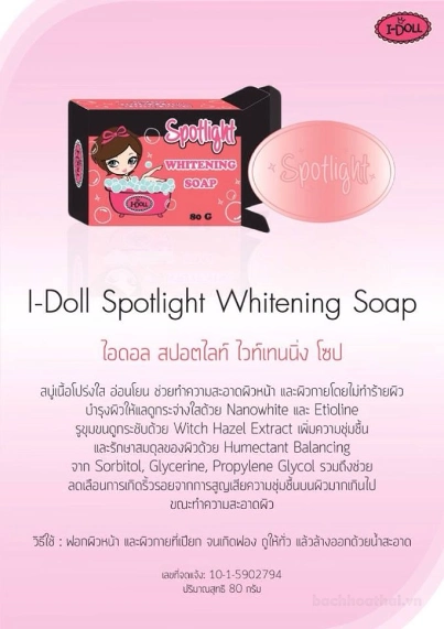 Xà phòng tắm trắng da mờ thâm mụn Spotlight Whitening Soap BY I-Doll ảnh 8