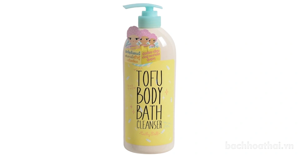 Sữa tắm hữu cơ trắng da bổ xung protein Tofu Body Bath Cleanser Cathy Doll