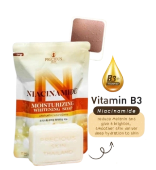 Ảnh sản phẩm Xà phòng tắm dưỡng ẩm, trắng da Niacinamide Moisturizing Whitening Soap 1