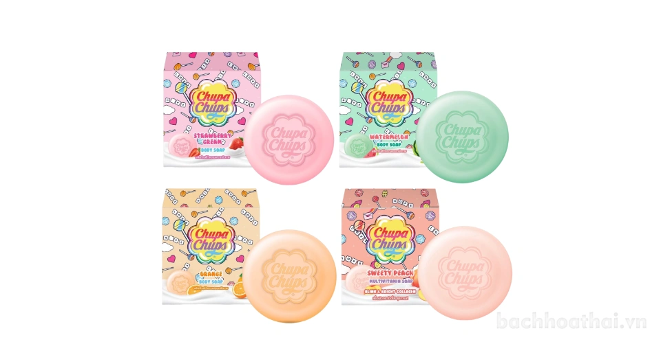 Xà phòng tắm Chupa Chups Multivitamin Soap Thái Lan hương trái cây