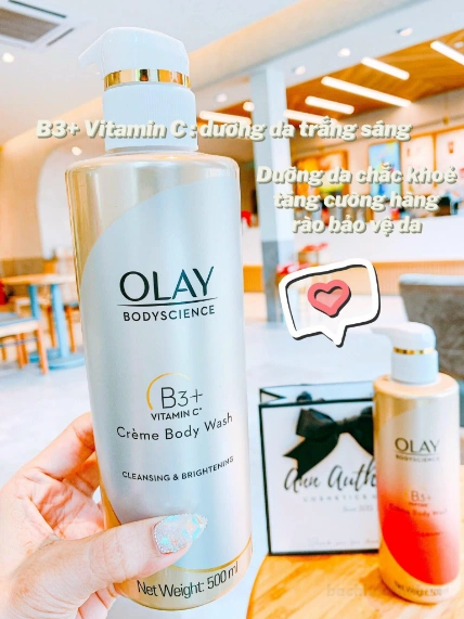 Sữa tắm trắng da dưỡng ẩm Olay Body Science B3 + Vitamin C Creme Body Wash bản Thái ảnh 9