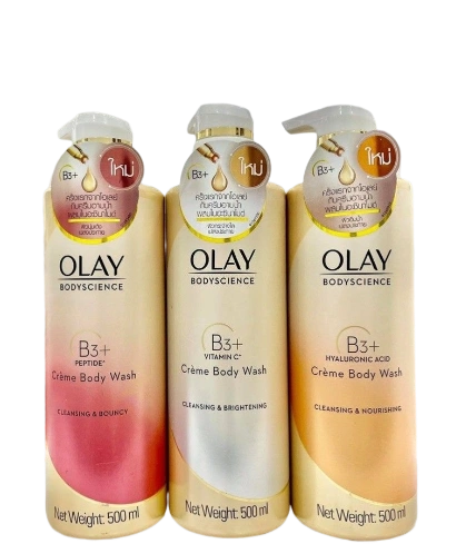 Sữa tắm trắng da dưỡng ẩm Olay Body Science B3 + Vitamin C Creme Body Wash bản Thái ảnh 1