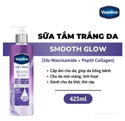 Sữa tắm trắng da Vaseline Body Wash Gluta Glow 10X  425ml ảnh 11