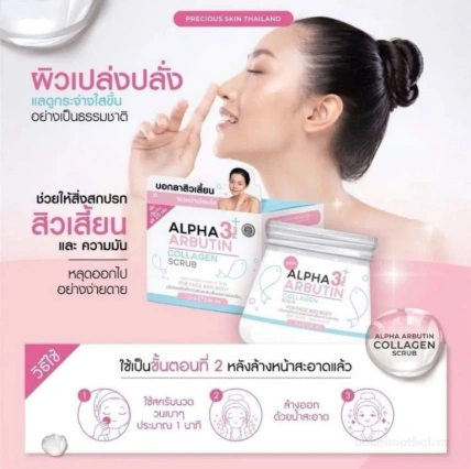 Tẩy tế bào chết Alpha Arbutin 3+ Plus Collagen Scrub ảnh 5