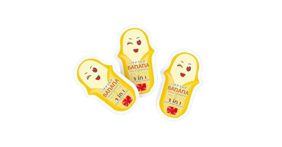 Gói ủ mặt chuối giảm mụn Banana Milk Powder 3 in 1