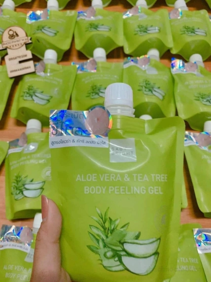 Gel tẩy tế bào chết Baby Bright Aloe Vera & Tea Tree Body Peeling Gel ảnh 5