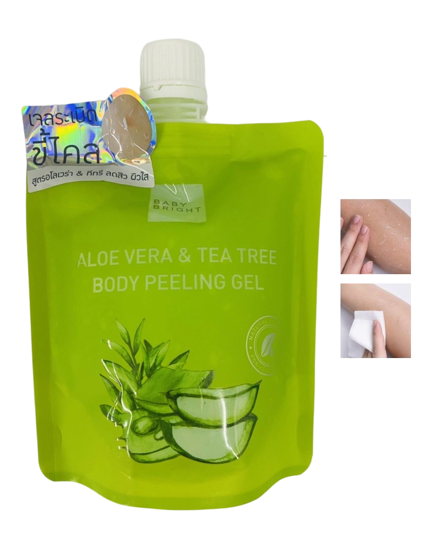 Gel tẩy tế bào chết Baby Bright Aloe Vera & Tea Tree Body Peeling Gel