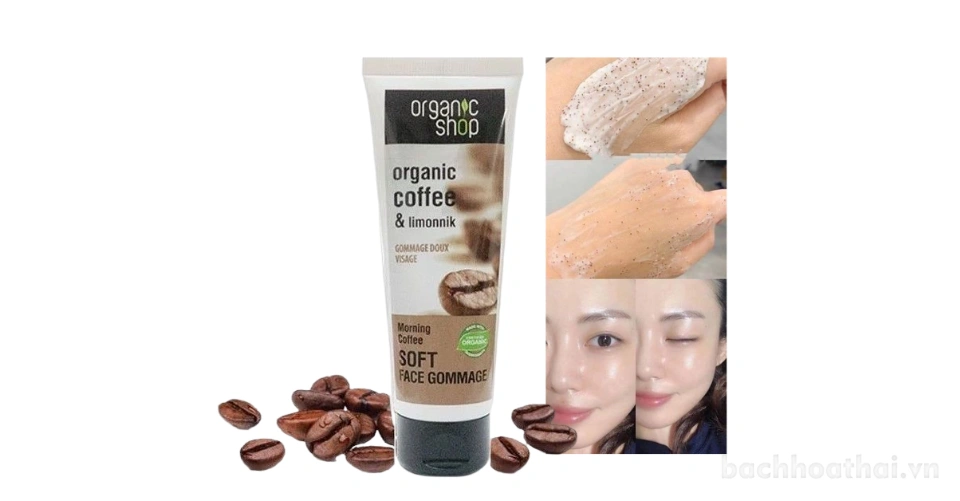 Tẩy tế bào chết da mặt Organic Coffee & Powder Face Gommage