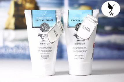 Sữa rửa mặt tạo bọt Whitening Facial Foam Milk Plus Co-Enzyme Q10 ảnh 2
