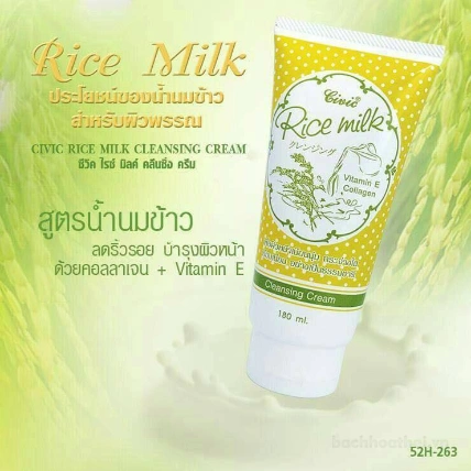 Sữa rửa mặt gạo Civic Rice Milk 180ml Thái Lan ảnh 3