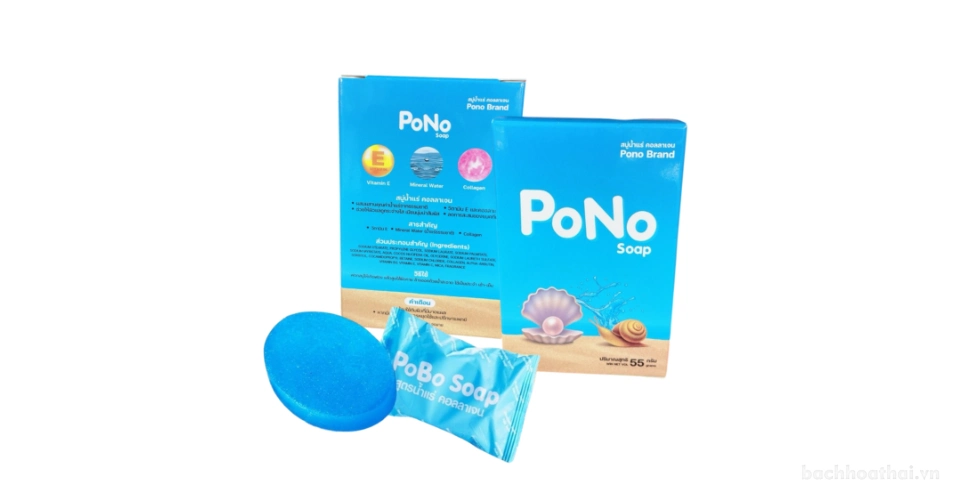 Xà phòng tạo bọt dưỡng da collagen ốc sên Pobo Soap