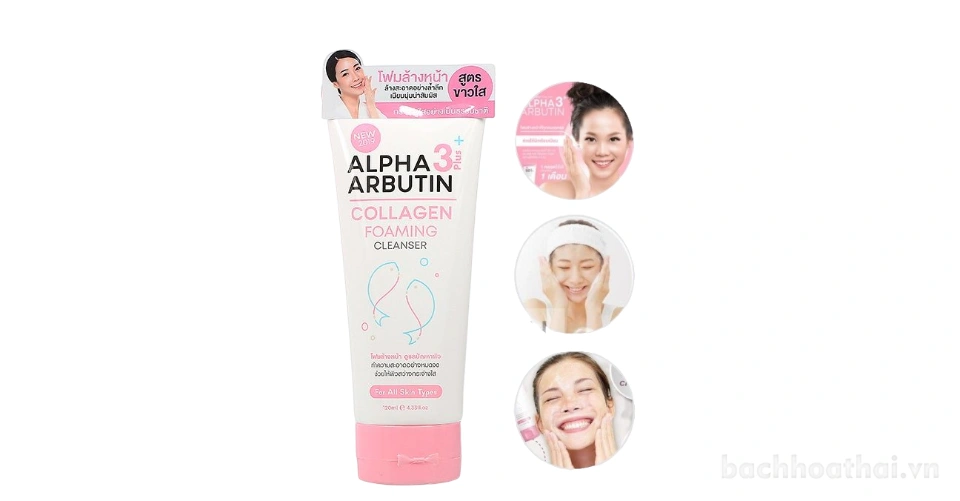 Sữa rửa mặt Alpha Arbutin Collagen Foaming Cleanser