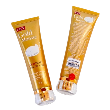 Sữa rửa mặt vàng bột ngọc trai Facy Gold Mousse  ảnh 1