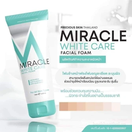 Sữa rửa mặt làm sạch sâu Miracle White Care Facial Foam Thái Lan ảnh 7