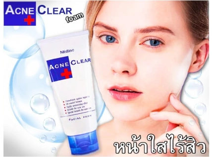 Sữa rửa sạch mụn trứng cá sáng da Mistine Acne Clear Facial Foam Thái Lan ảnh 5