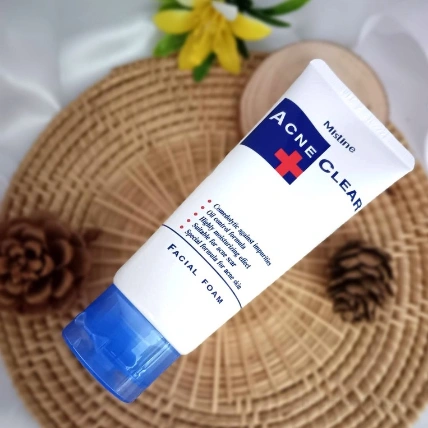 Sữa rửa mặt kiểm soát dầu dành cho da mụn Mistine Acne Clear Facial Foam Thái Lan ảnh 9