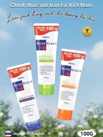 Ảnh sản phẩm Sữa rửa mặt kiểm soát dầu dành cho da mụn Mistine Acne Clear Facial Foam Thái Lan 1
