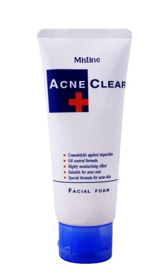 Sữa rửa mặt kiểm soát dầu dành cho da mụn Mistine Acne Clear Facial Foam Thái Lan ảnh 1