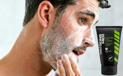 Sửa rửa mặt nam Watsons Men Oil Control Clay Cleanser ảnh 8