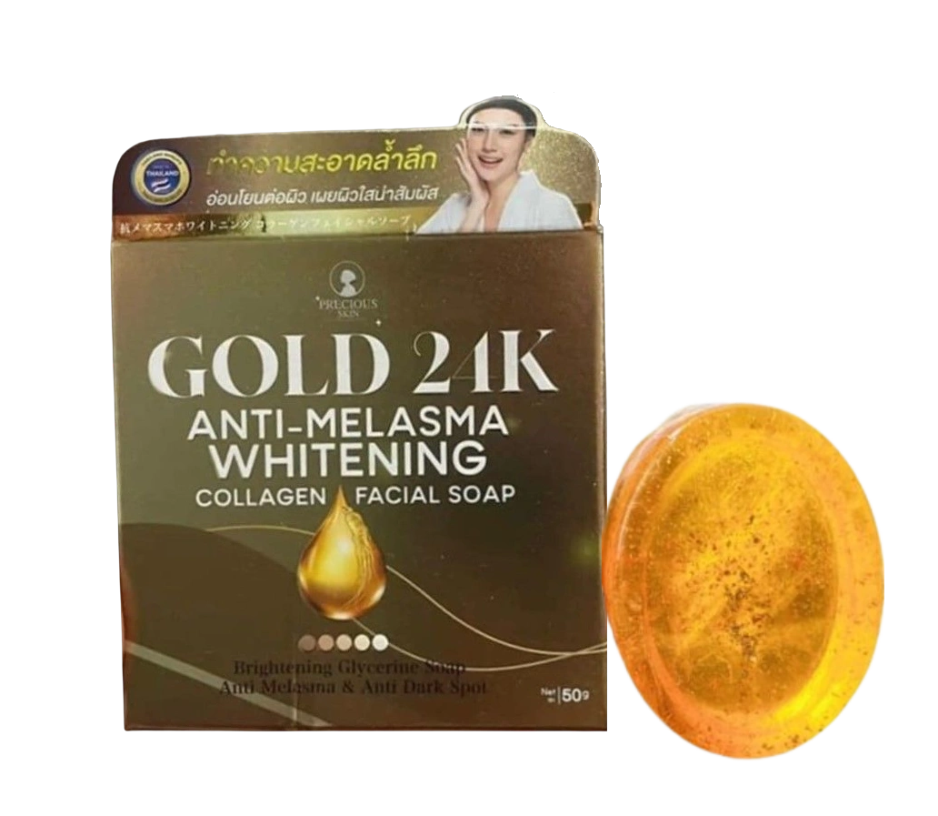 Xà phòng collagen rửa mặt trắng da chống nám Gold 24K Collagen Facial Soap