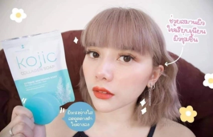 Xà phòng rửa mặt trắng da Kojic Collagen Soap ảnh 11