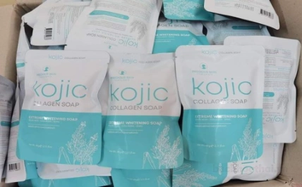 Xà phòng rửa mặt trắng da Kojic Collagen Soap ảnh 16