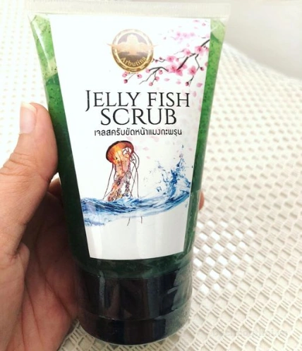 Gel rửa mặt tẩy tế bào chết sứa biển Jelly Fish Scrub ảnh 6